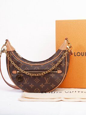 Authentic Louis Vuitton Monogram Canvas Loop Crossbody Bag